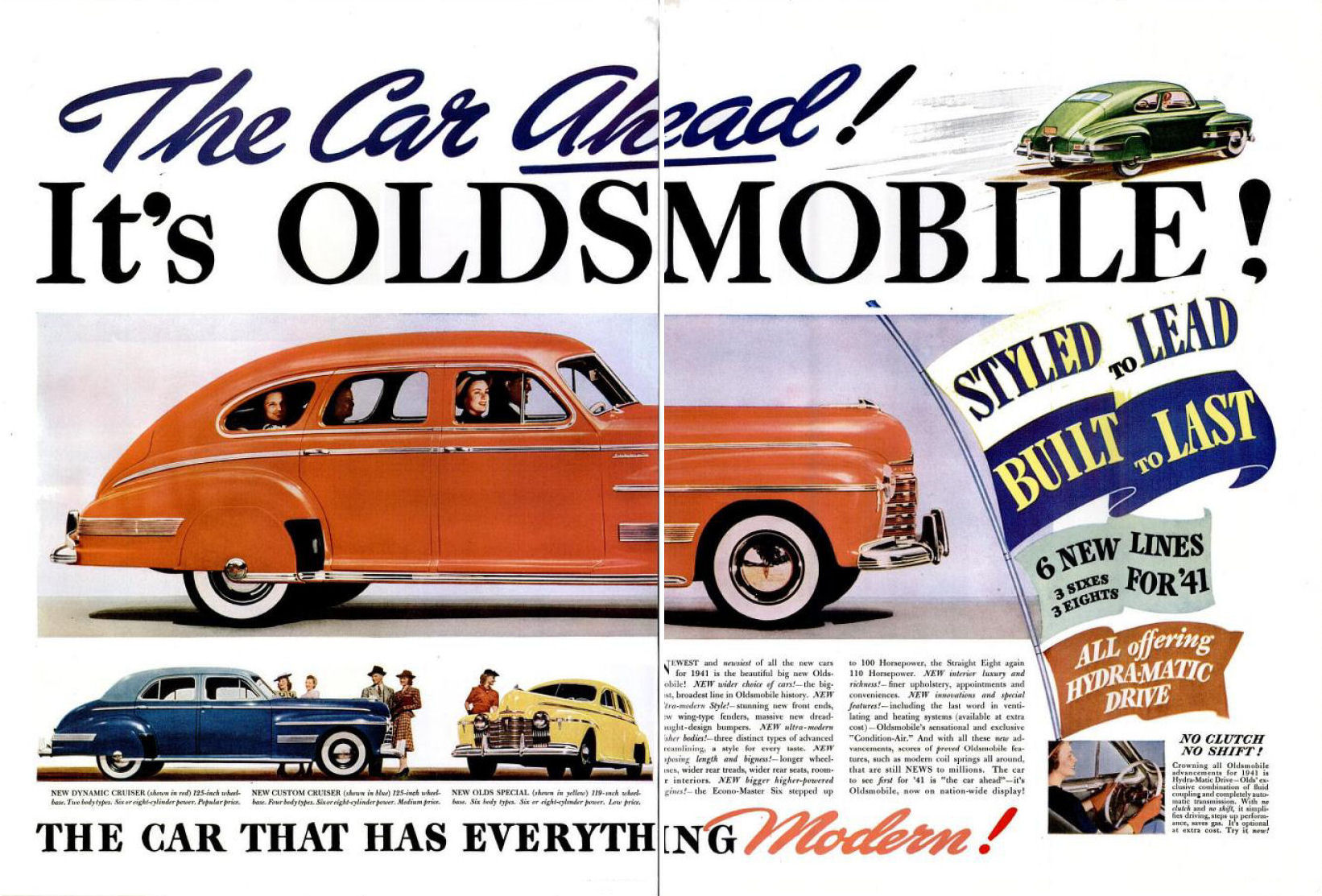 1941 Oldsmobile Auto Advertising